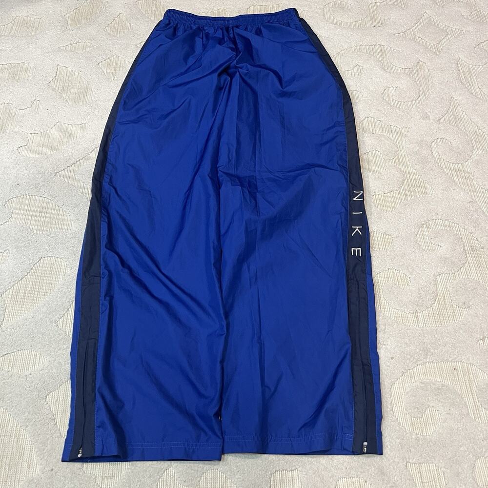 VTG Nike Track Pants Mens Large Blue Y2k Baggy Jogger Windbreaker Sweatpants